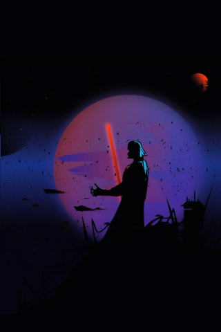Star wars, Darth Vader, digital art, 240x320 wallpaper