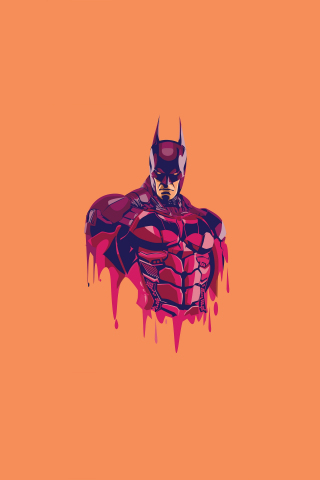Batman, minimal, 2020, 240x320 wallpaper