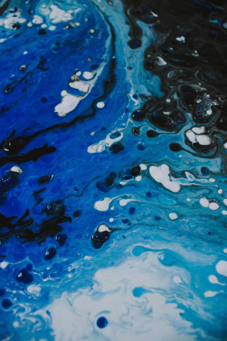 Blue, water color, texture, 240x320 wallpaper
