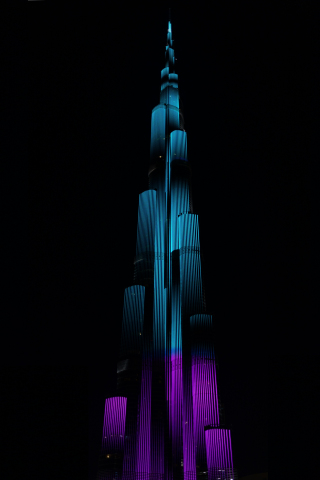 Burj khalifa, building, Dubai, minimal, 240x320 wallpaper