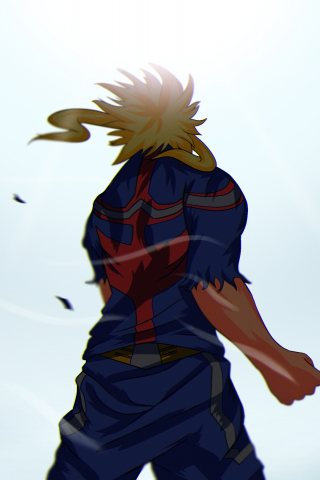 Download 240x320 wallpaper all might, my hero academia, old mobile ...