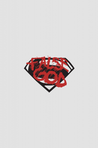 False god, batman vs superman, minimal, logo, 240x320 wallpaper
