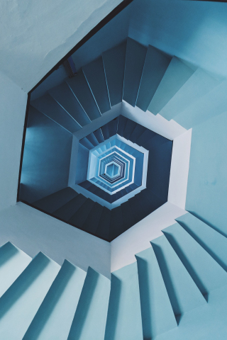 Staircase, spiral, interior design, architecture, 240x320 wallpaper