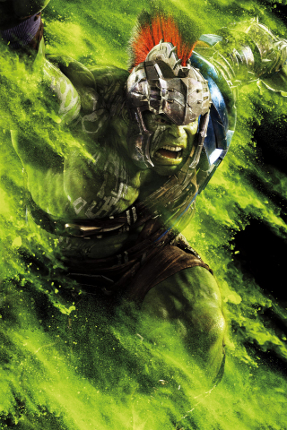 Thor: Ragnarok, movie, Angry Hulk, 240x320 wallpaper