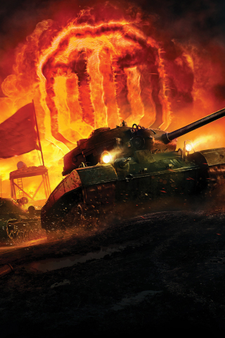 World of Tanks, video game, tanks, 240x320 wallpaper