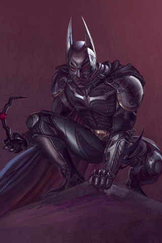 Batman, armor suit, superhero, art, 240x320 wallpaper