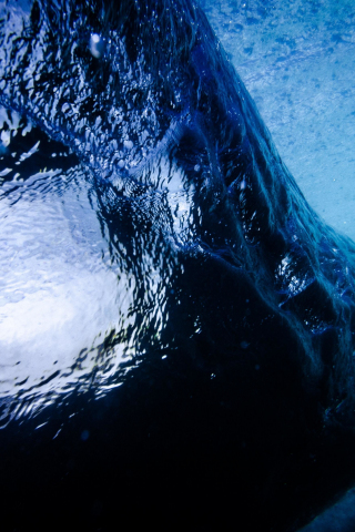 Tide, sea waves, bubble, close up, water, 240x320 wallpaper