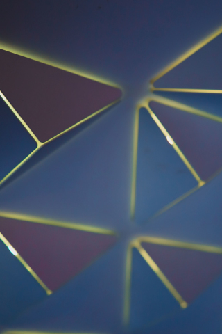 Triangles, neon, geometric pattern, 240x320 wallpaper
