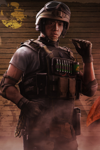 Tom Clancy's Rainbow Six Siege, video game, soldier, 240x320 wallpaper