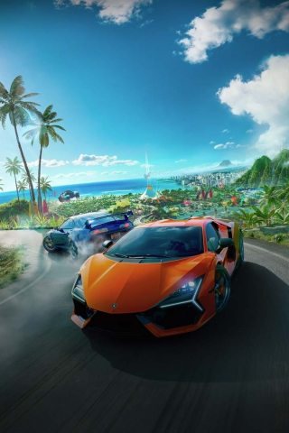 The Crew Motorfest, car racing game, gaming shot, 240x320 wallpaper