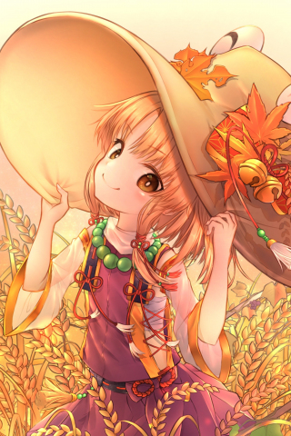 Cute, Touhou, suwako moriya, anime girl, 240x320 wallpaper