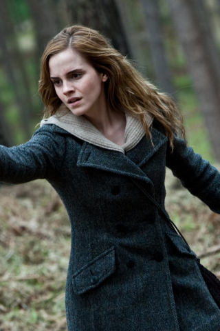 Emma watson, Harry Potter and the Deathly Hallows – Part 1, 240x320 wallpaper
