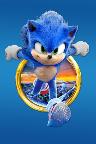Movie of 2020, Sonic, 240x320 wallpaper