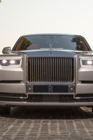 2018 Rolls-Royce Phantom, luxury car, front, 240x320 wallpaper
