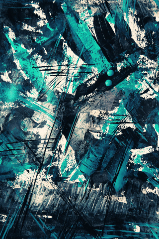 Marks, canvas, blue-dark, art, 240x320 wallpaper