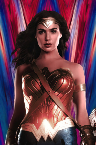 2020, fan artwork, Wonder Woman 84, movie art, 240x320 wallpaper