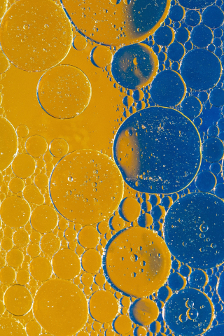 Bubbles, liquid, macro, 240x320 wallpaper