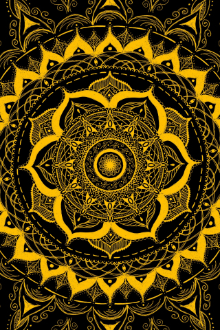 Download wallpaper 320x480 mandala, flower pattern, abstraction, samsung  galaxy ace gt-s5830, sony xperia e, miro, htc wildfire s, c, lg optimus,  320x480 hd background, 23223