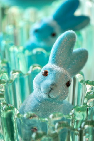Hare, rabbit, cute, bunny, figure, 240x320 wallpaper