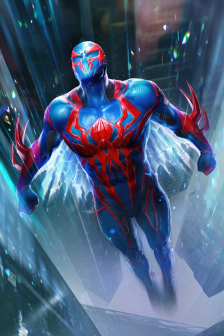 Marvel's Spider-man 2099, fan art, 240x320 wallpaper
