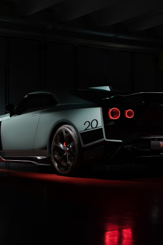 Dark, sportcar, Nissan GT-R50, 240x320 wallpaper