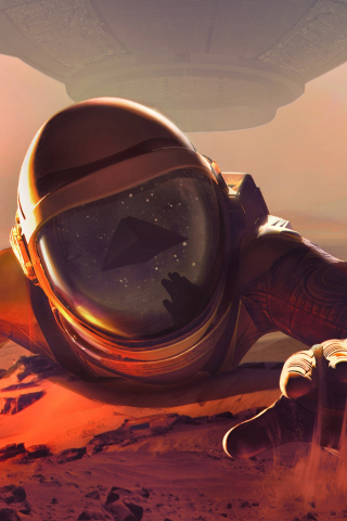 Astronaut, Downward Spiral: Horus Station, video game, 240x320 wallpaper
