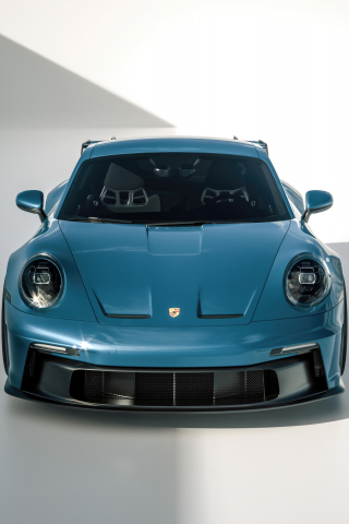 Speed Demon Blue Porsche 918, sports car, 240x320 wallpaper
