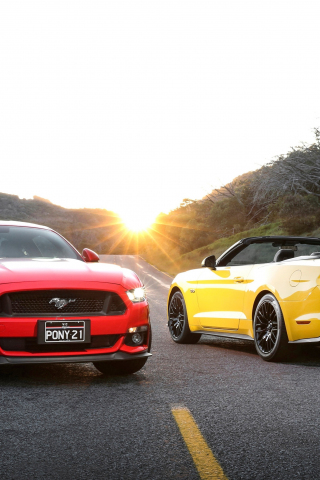 Ford mustang, cars, 240x320 wallpaper