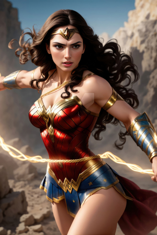 Pretty and bold Wonder Woman, 2023, 240x320 wallpaper
