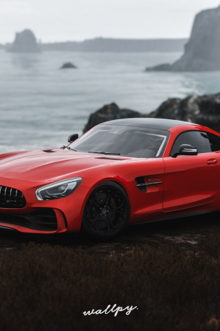 Mercedes-AMG GT R, off-road, Forza Horizon 4, video game, 240x320 wallpaper