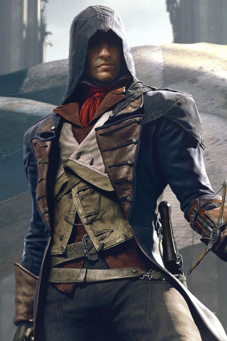 Art of Assassin, Assassin's Creed Unity, 240x320 wallpaper