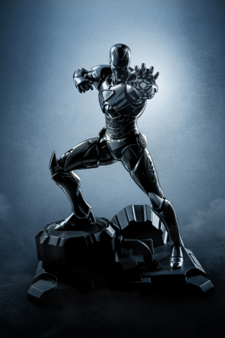 Download wallpaper 240x320 iron man, new black suit, superhero, old mobile,  cell phone, smartphone, 240x320 hd image background, 2144