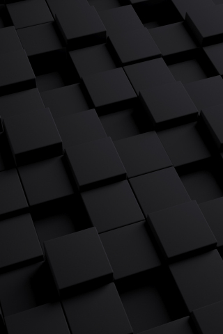 Download wallpaper 240x320 3d, cubes, dark, old mobile, cell phone,  smartphone, 240x320 hd image background, 5224