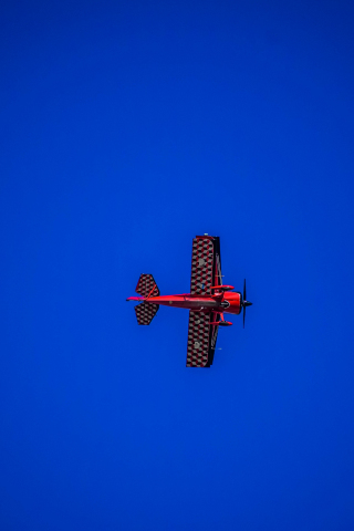 Minimal, airshow, aircraft, blue sky, 240x320 wallpaper
