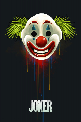 We all are clowns! mask, joker, art, 240x320 wallpaper