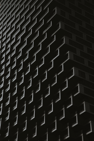 BW, building's facade, surface, 240x320 wallpaper