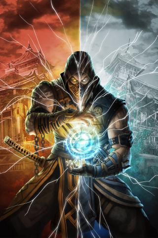 Game, Sub-Zero, fighter, Mortal Kombat 11, 240x320 wallpaper