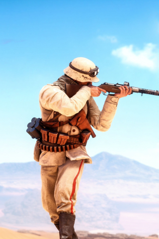 Video game, soldier, artwork, Battlefield 1, 240x320 wallpaper