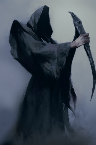 Death, Reaper, fantasy, art, 240x320 wallpaper