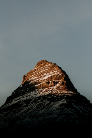 Kirkjufell, mountain, peak, 240x320 wallpaper