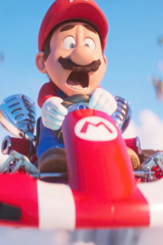 CGI movie, Mario, racing, 240x320 wallpaper