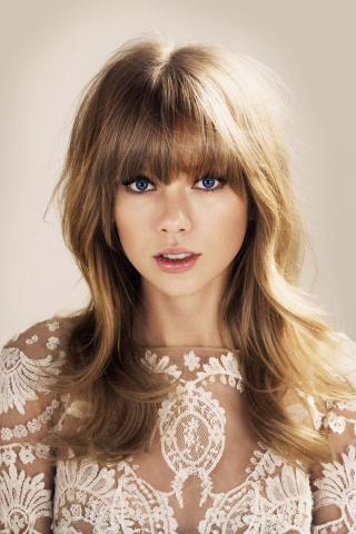 Blue eyes, singer, Taylor Swift, 240x320 wallpaper