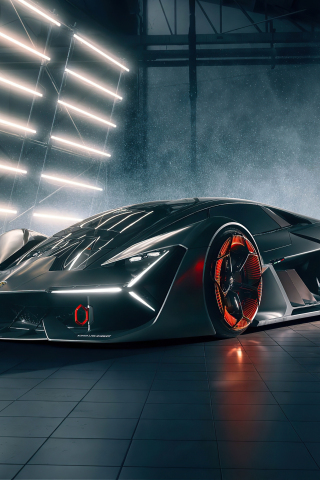 2020 Lamborghini Terzo Millennio, supercar, 240x320 wallpaper
