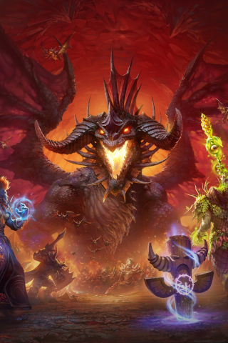 Game, Dragon, World of Warcraft, 240x320 wallpaper