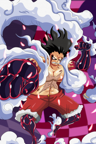 Download wallpaper 240x320 artwork, one piece, monkey d. luffy, old mobile,  cell phone, smartphone, 240x320 hd image background, 10090