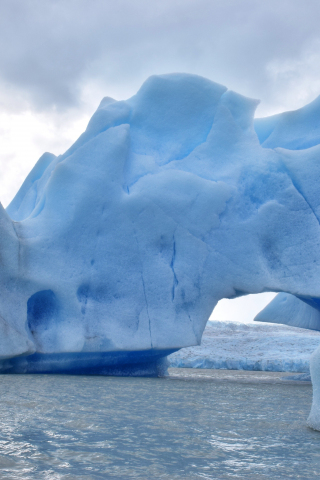 Iceberg, glacier, nature, lake, 240x320 wallpaper