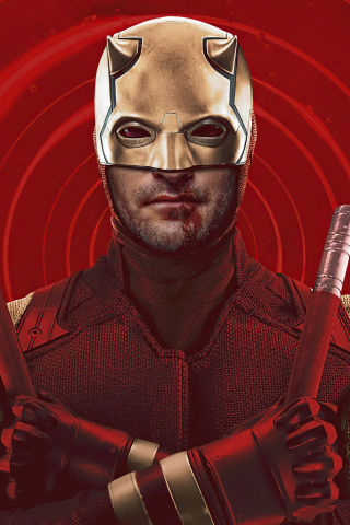 Daredevil: Born Again, 2024, poster, tv show, 240x320 wallpaper