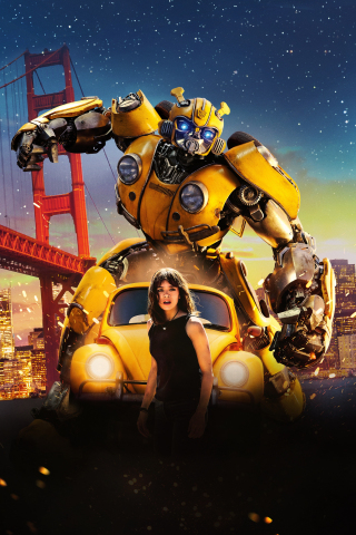 Movie, Bumblebee, Transformers, Hailee Steinfeld, 240x320 wallpaper