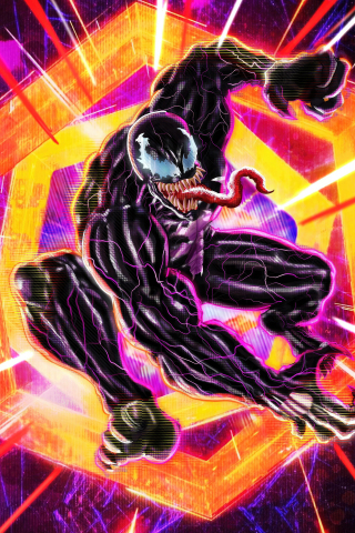 Venom into the spider-verse, superhero, villain, 2023, 240x320 wallpaper