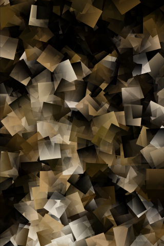 Abstract, squares, yellow-dark, cubes, congestion, 240x320 wallpaper